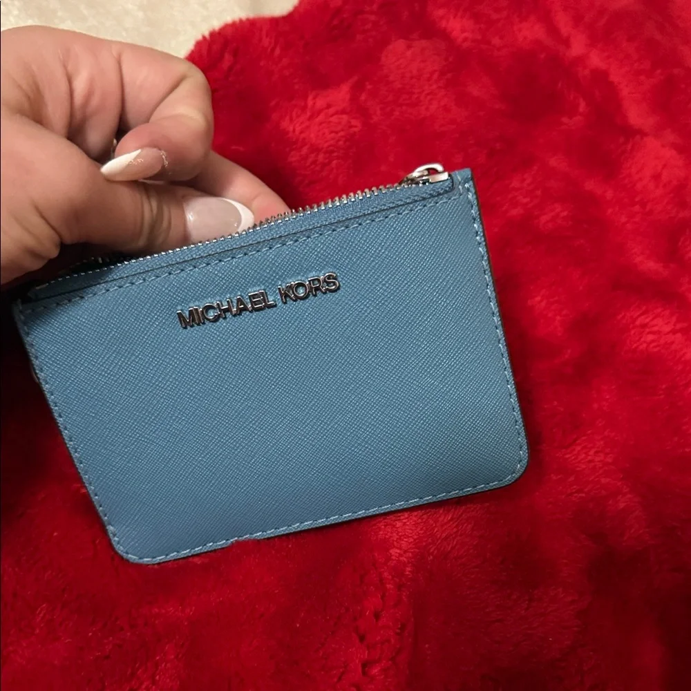 Michael Kors Teal Key & Card Holder - Picture 8 of 8